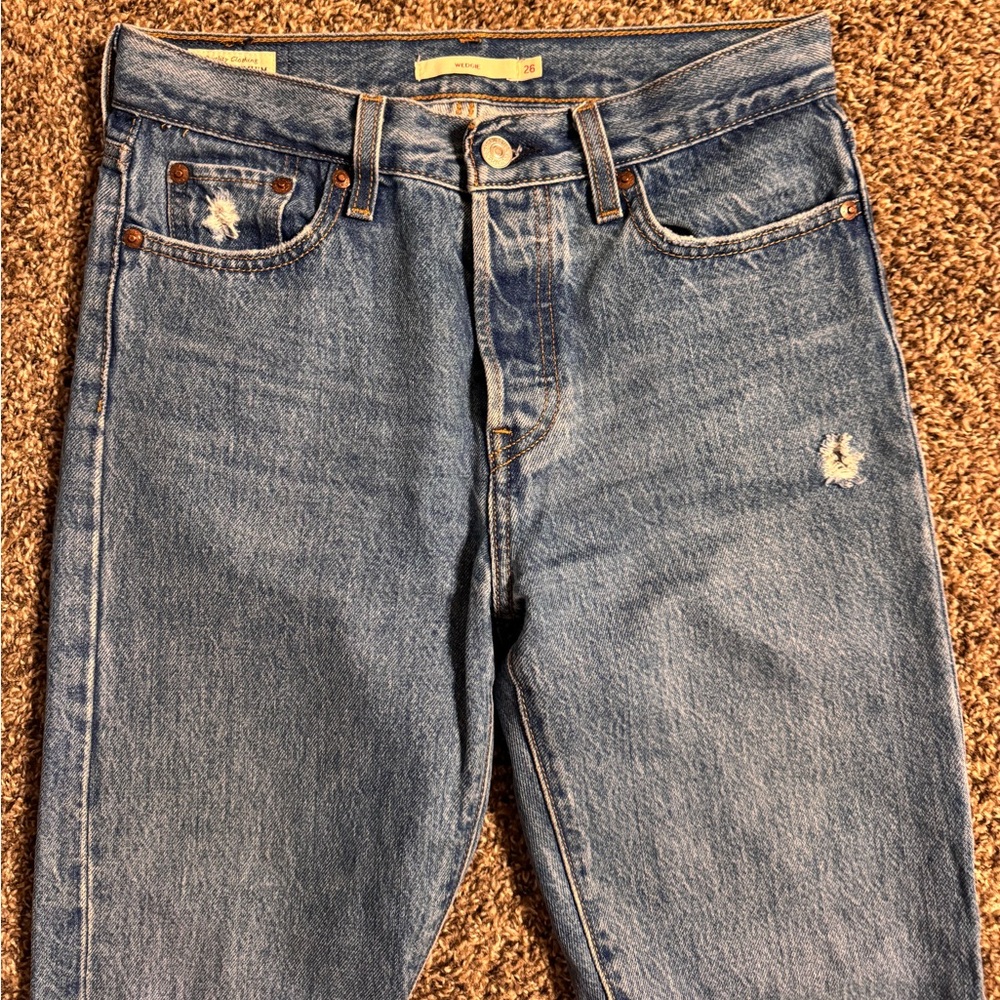 Levi’s Wedgie Icon Jeans in Athens Hera Size 26 - Picture 7 of 13